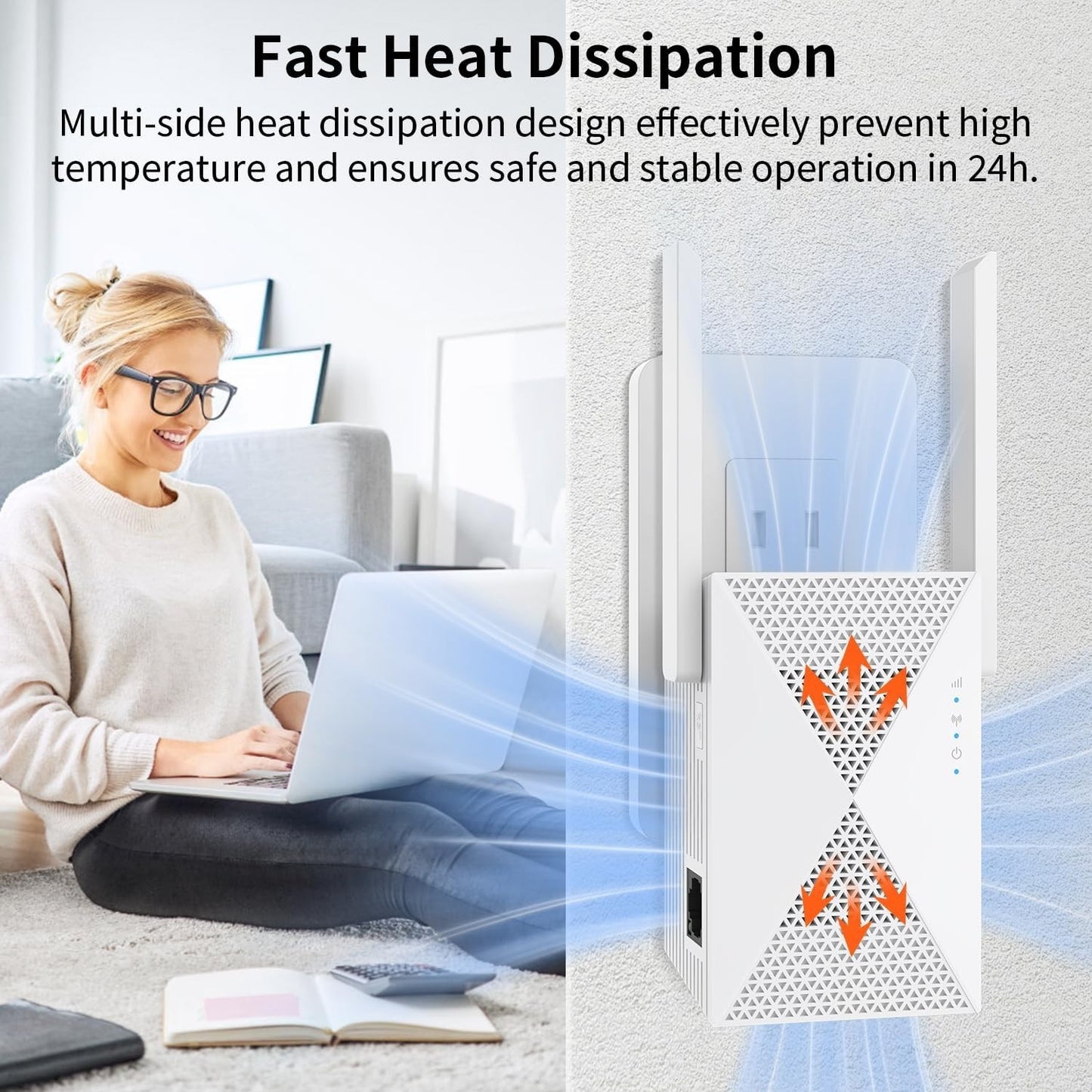 2025 Fastest WiFi Extender – Coverage up to 9999 sq.ft, Ethernet & Access Point