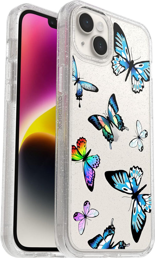 Y2K BUTTERFLY OtterBox iPhone 14 Plus Symmetry Series ClearBlue Ultra
