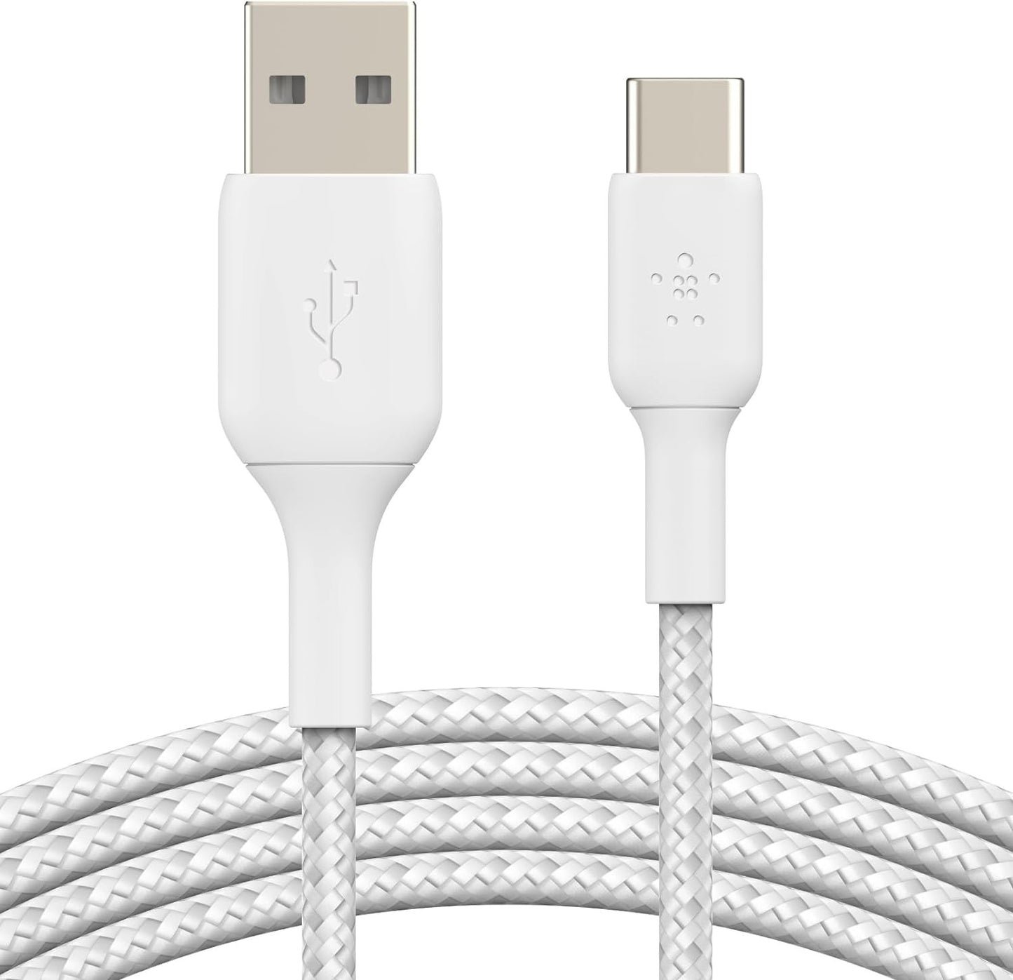 Belkin 3.3ft USB-A to USB-C Charging Cable 15W for iPhone, Galaxy – White