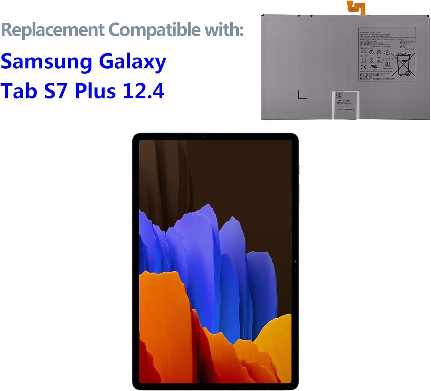 Samsung SWARK EB-BT975ABY New Rechargeable Battery Compatible Galaxy Tab S7