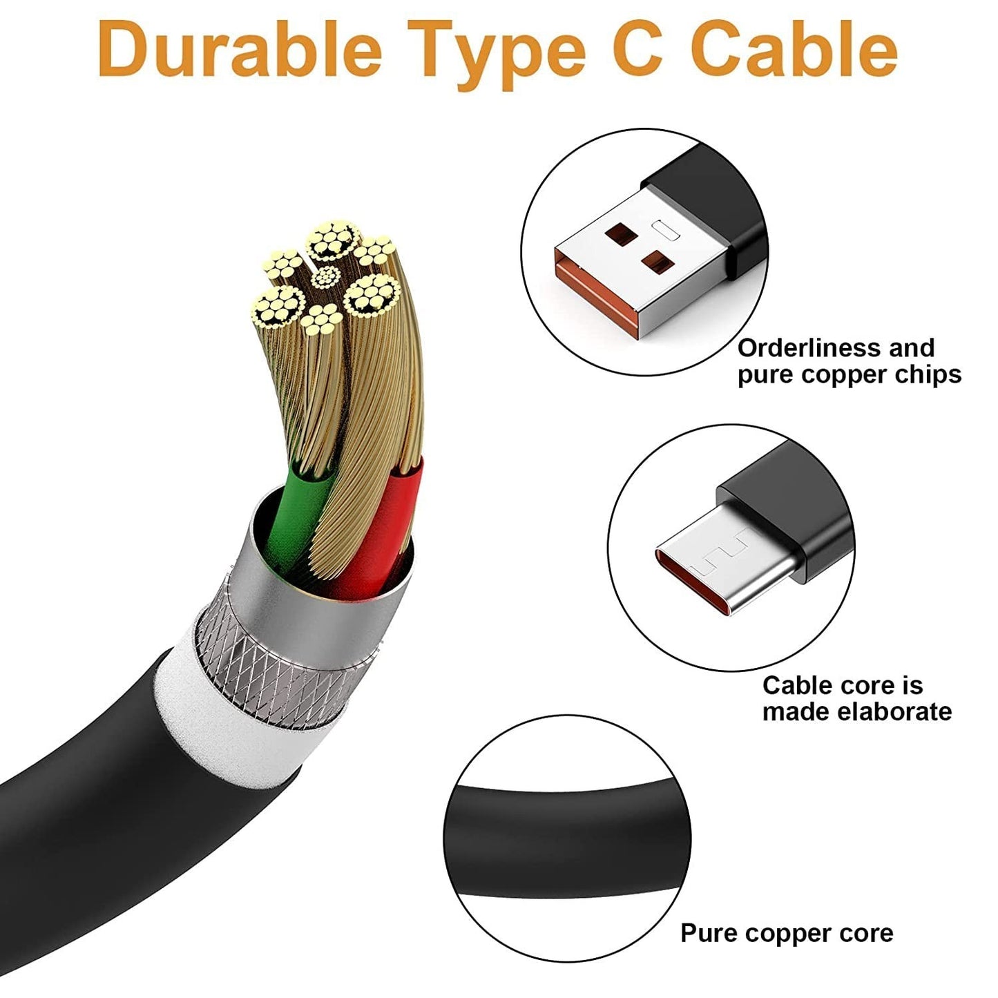 Toxaoii USB-C Charger Cable 3.3FT Fast Charging for ReMarkable 2 & ONN Tablets