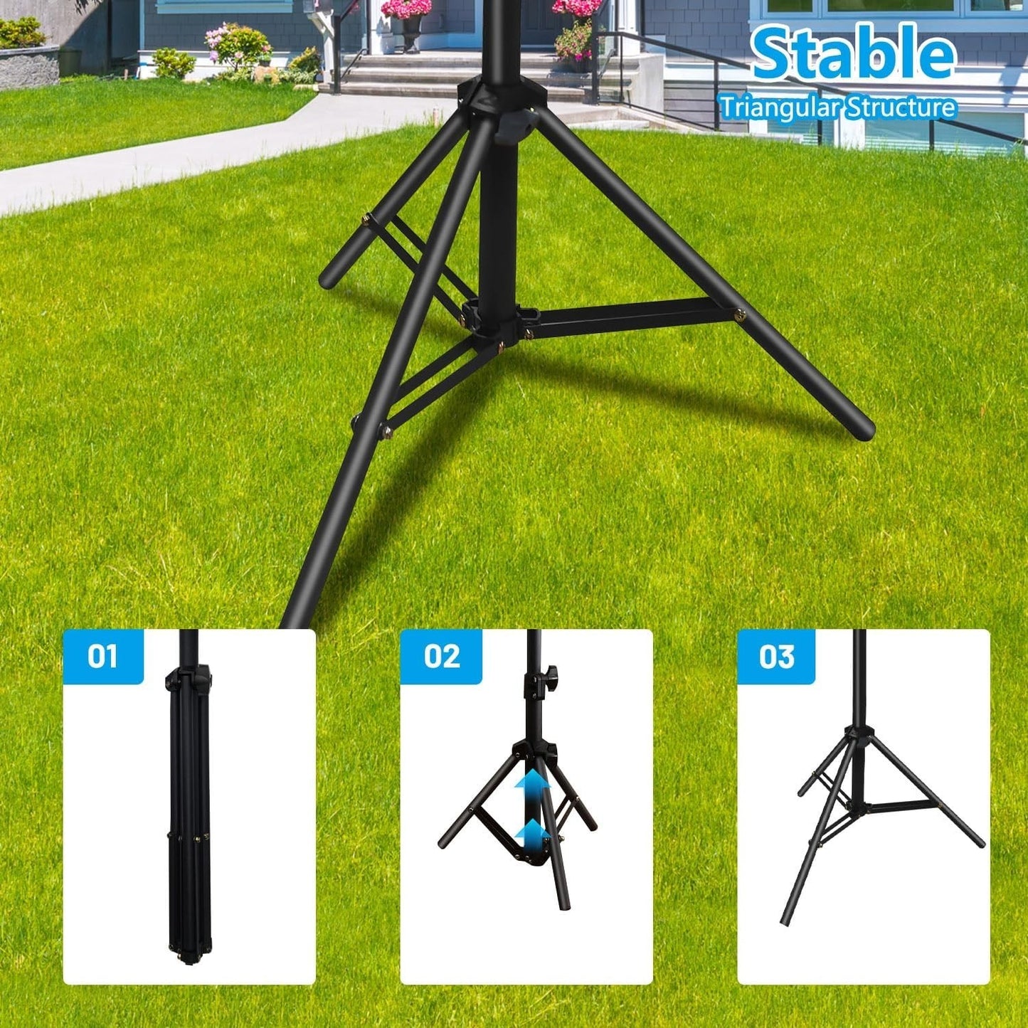 Starlink Mini Mount Tripod Aluminum Alloy Stand Stable Portable for Connectivity