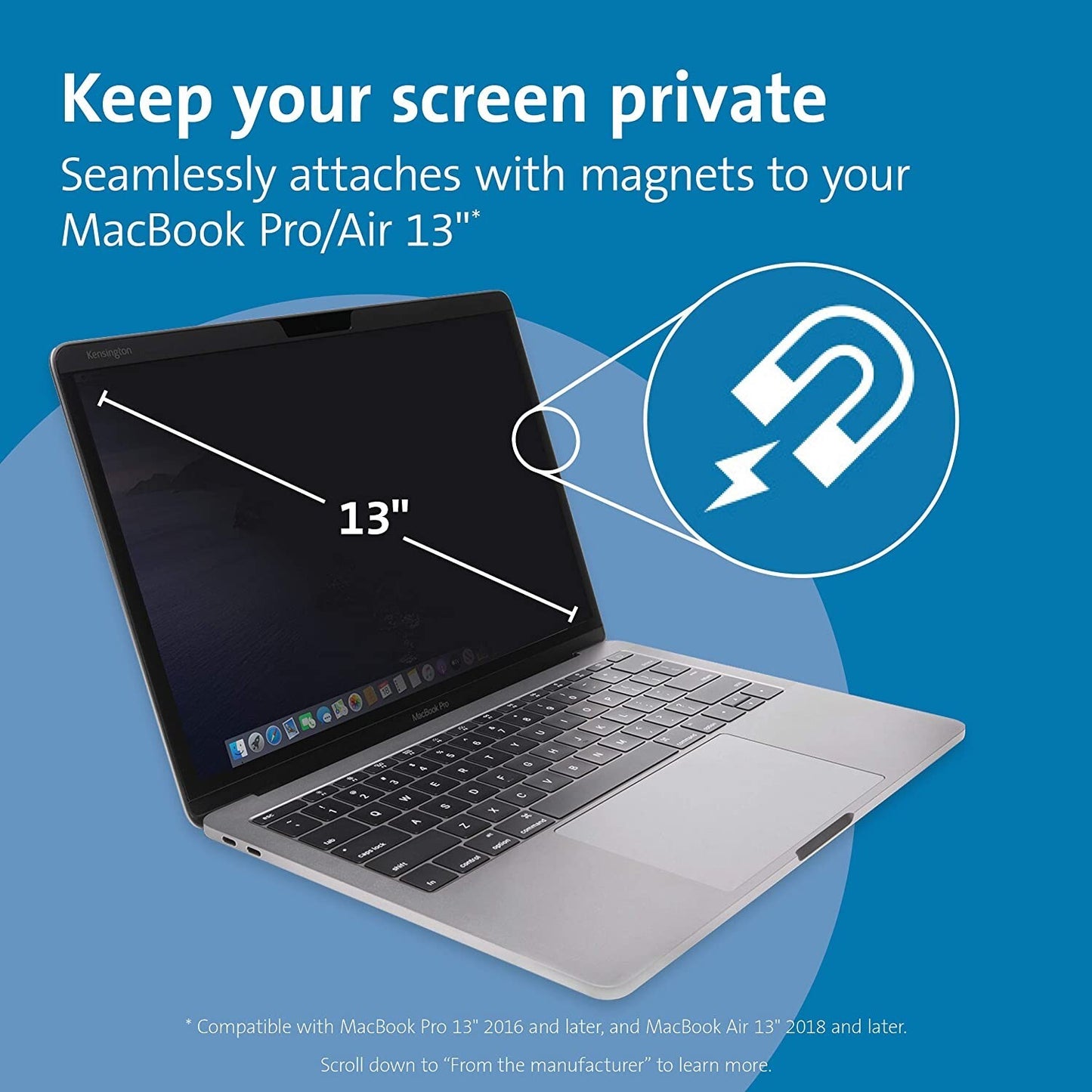 MP13 Kensington MacBook Magnetic Privacy Screen 133 MacBook Pro MacBoo