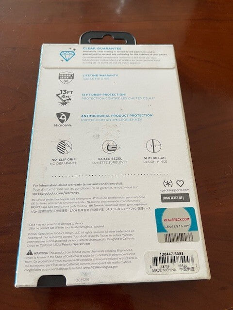 136447-5085 Speck Presidio PerfectClear w Grips iPhone 11 Pro Clear