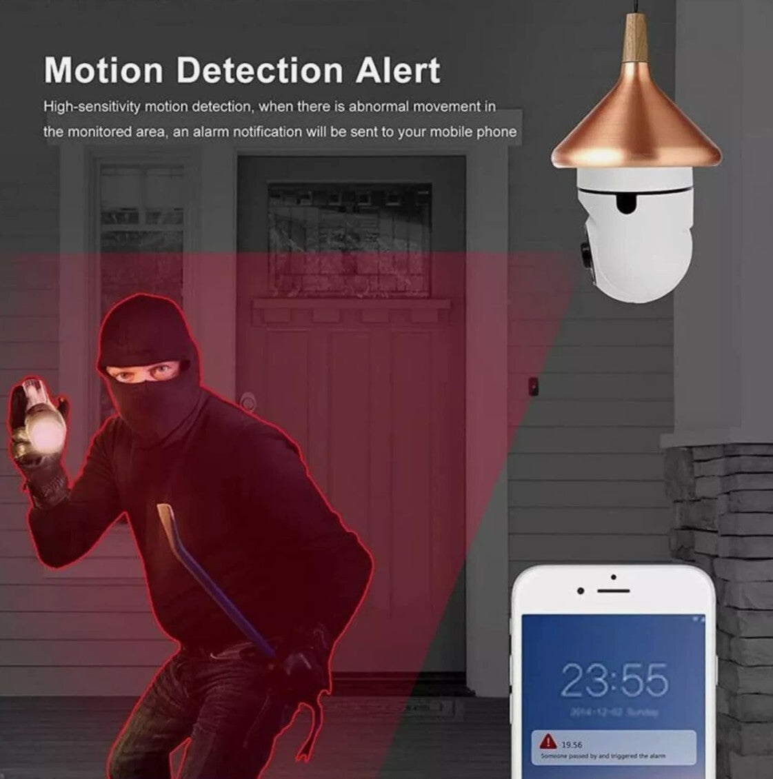 360 PTZ Wireless Light Socket Bulb Wifi Camera Degree Home Camera Flood