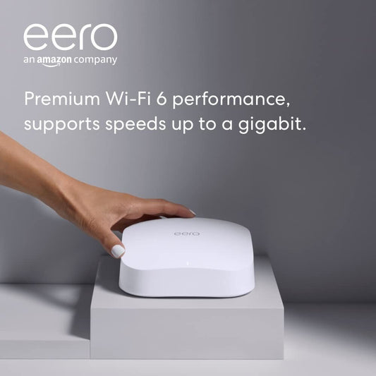 Amazon eero Pro 6 triband mesh WiFi 6 router w builtin Zigbee smart hub