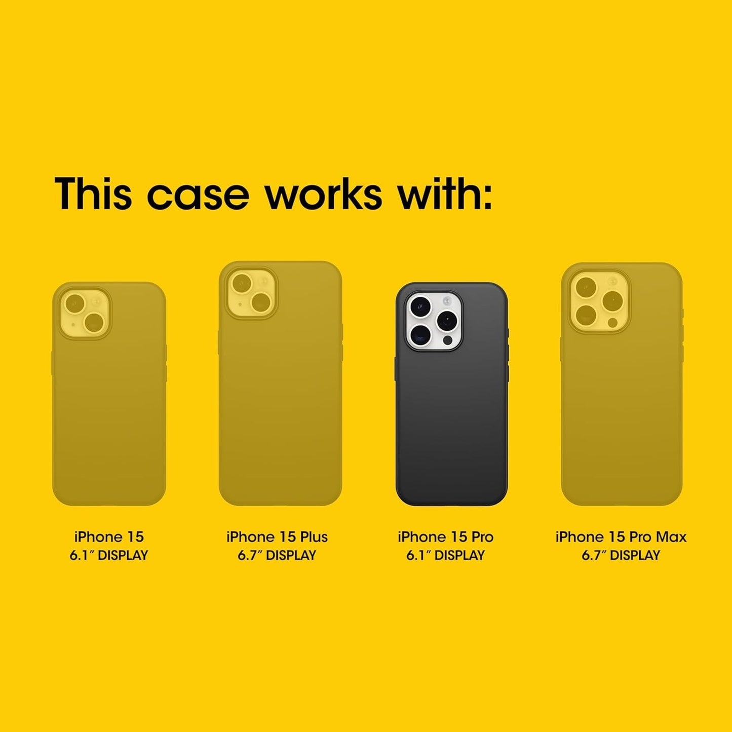 STARDUST OtterBox iPhone 15 Pro Only Prefix Series ClearGlitter