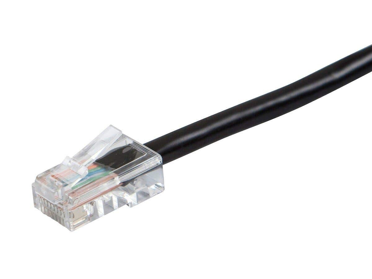 RJ45 Monoprice Cat6 Ethernet Patch Cable 1 Ft Black Network Internet Cord