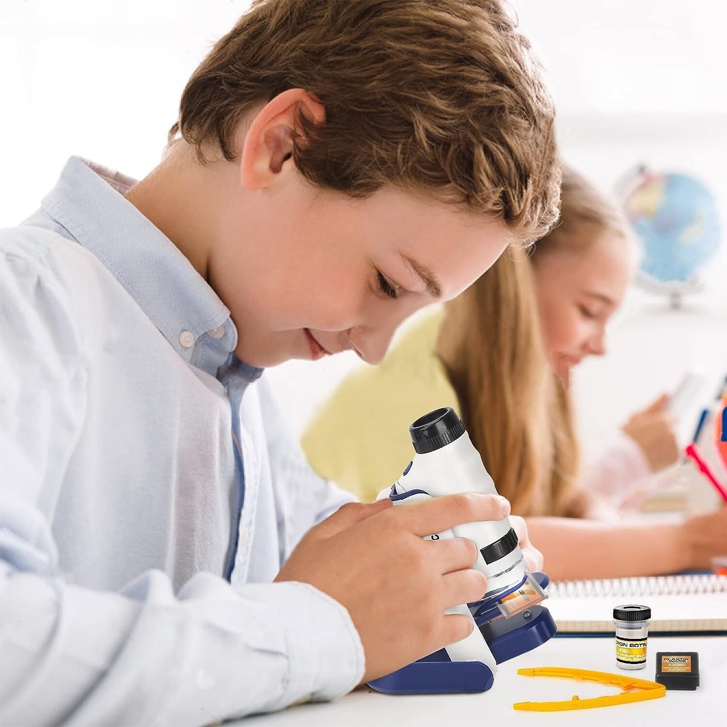 LED Dreamon Pocket Microscope w Lighted 60x120x Kids Portable Microscope