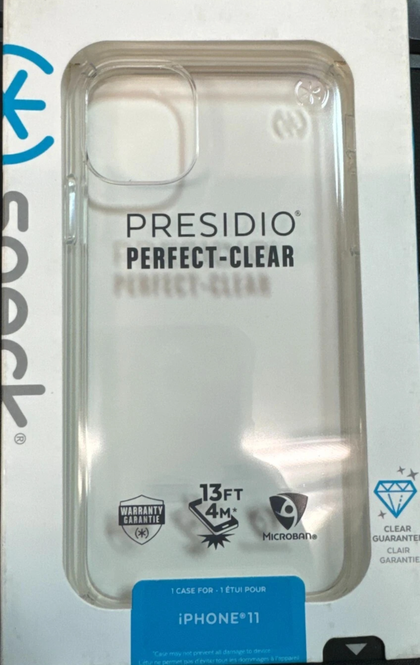 Speck Products Presidio Perfect Clear Case for iPhone 11 Clear 136490-5085