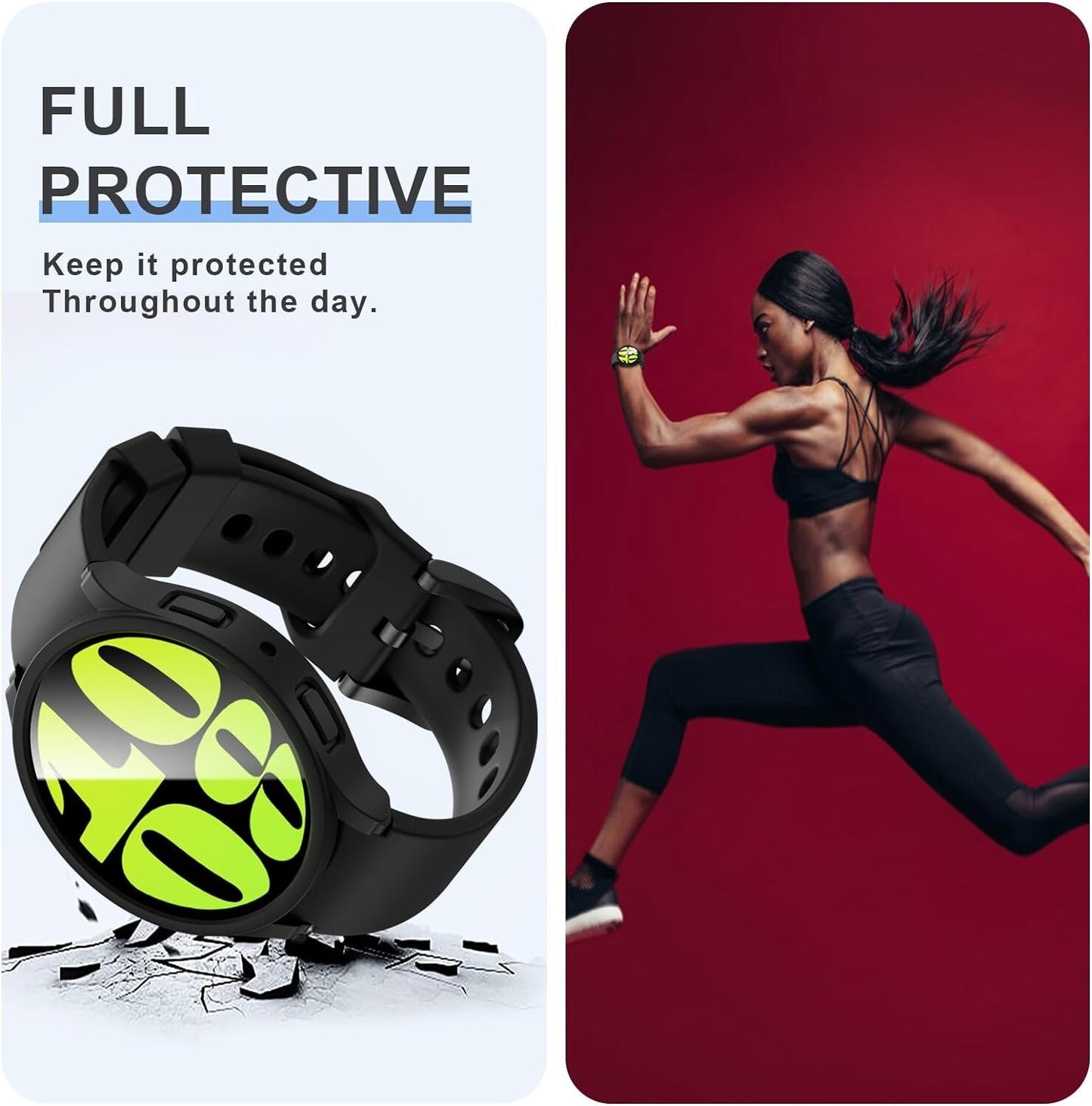 Samsung JZK 24 Pack Screen Protector Galaxy Watch 6 44mm 2 Hard PC Protec