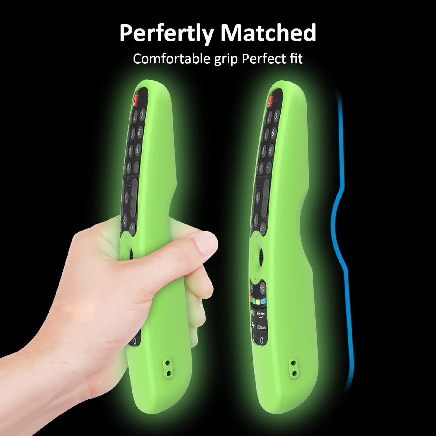 LEFXMOPHY Green Silicone Case for LG AN-MR21GA/AN-MR21GC Magic Remote