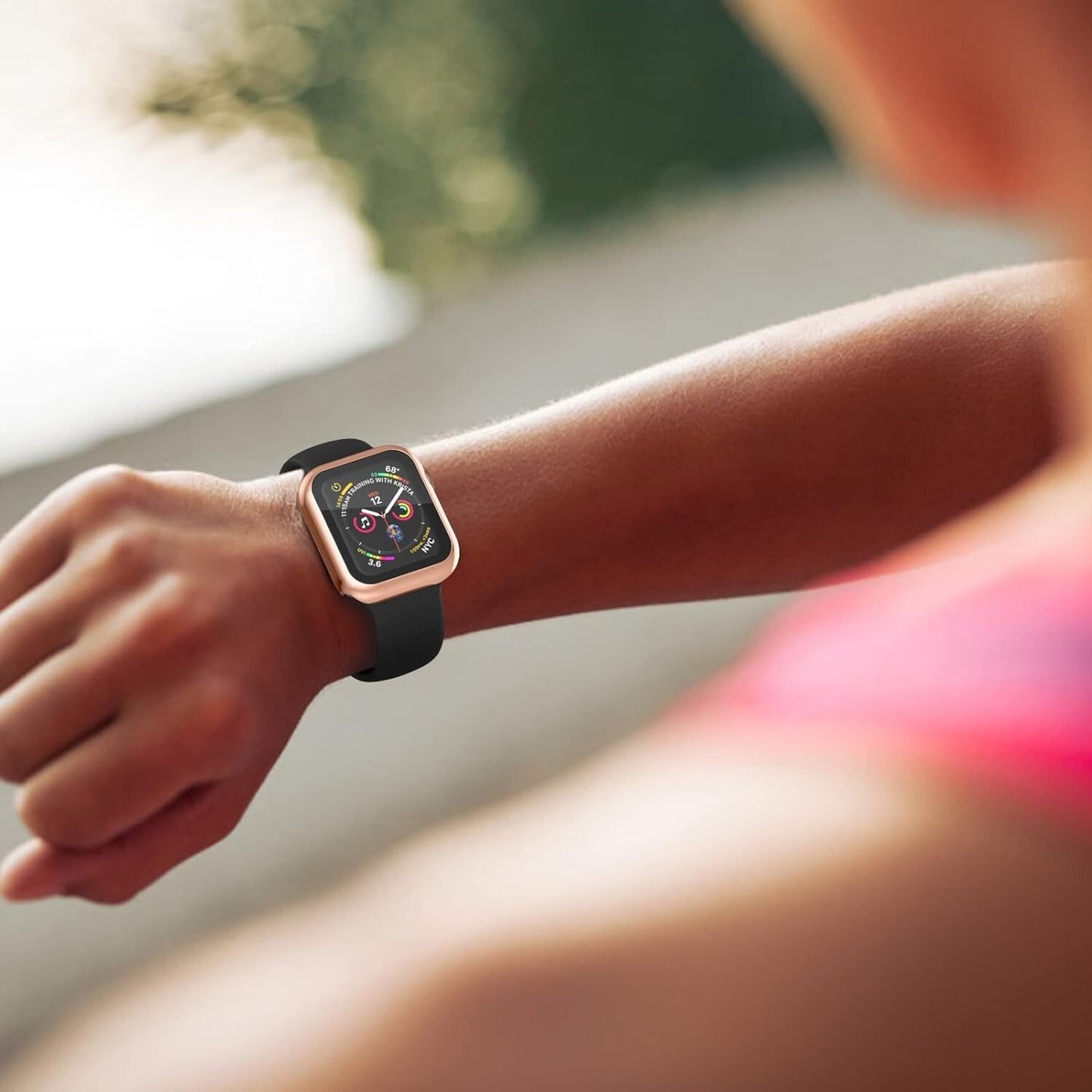 Comp w Apple Watch Series 9 Series 8 Series 7 41mm w Builtin Tempered