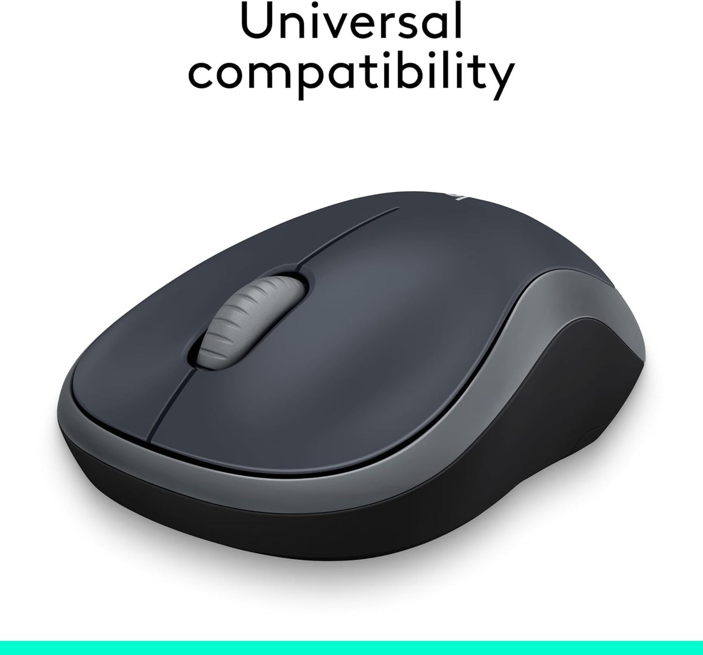 Logitech M185 Wireless Mouse – 12-Month Battery, 1000 DPI – Swift Grey USB