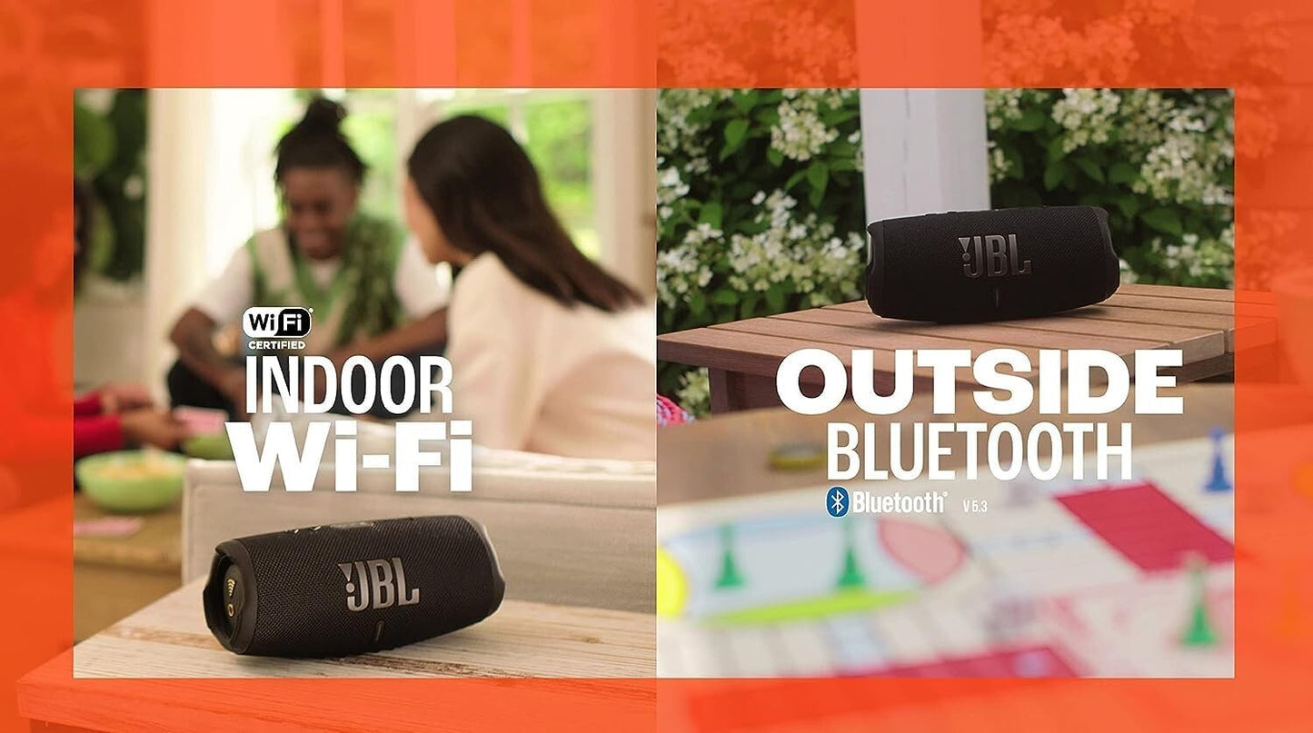 JBL Charge 5 WiFi Portable Wireless Speaker Black