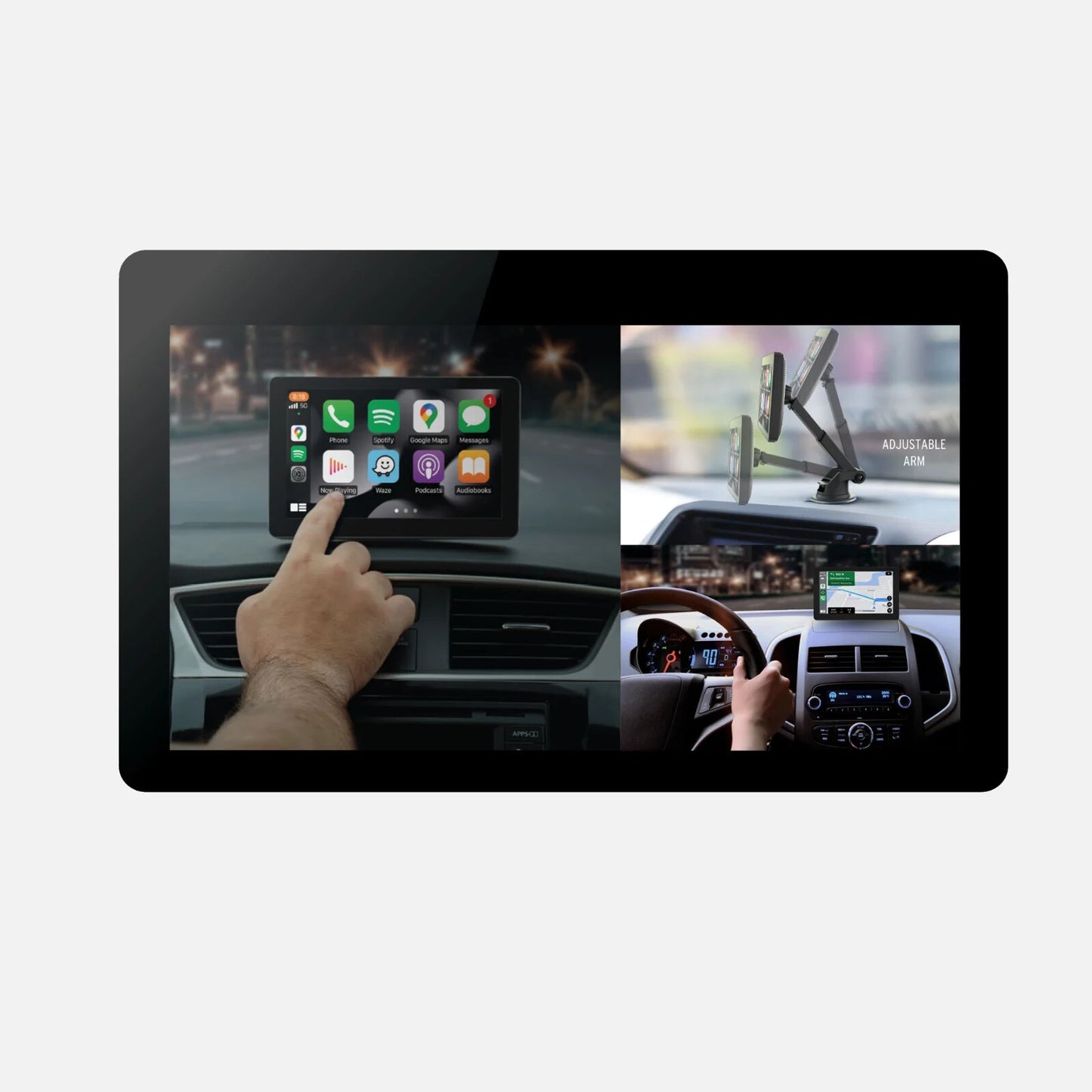INTELLIDASH IPS Car Driver EasyMount 7 Touch Display