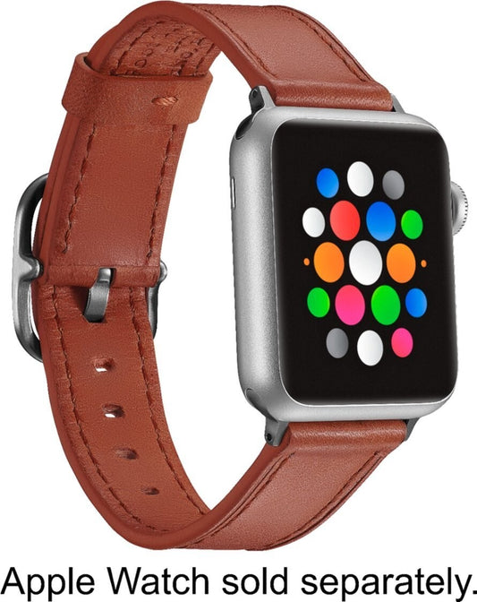 PT-AWB38PYL 60060 Platinum Genuine Leather Band watch strap 38mm 40 Papaya