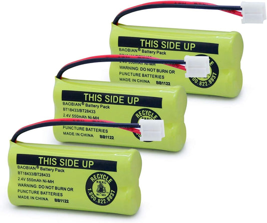 BT18433 BT28433 Cordless Phone Battery Compatible ATTLucent