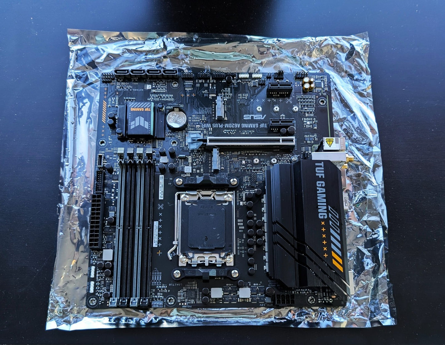ASUS TUF A620M-PLUS WiFi AM5 mATX Motherboard – DDR5, M.2, Wi-Fi 6, HDMI