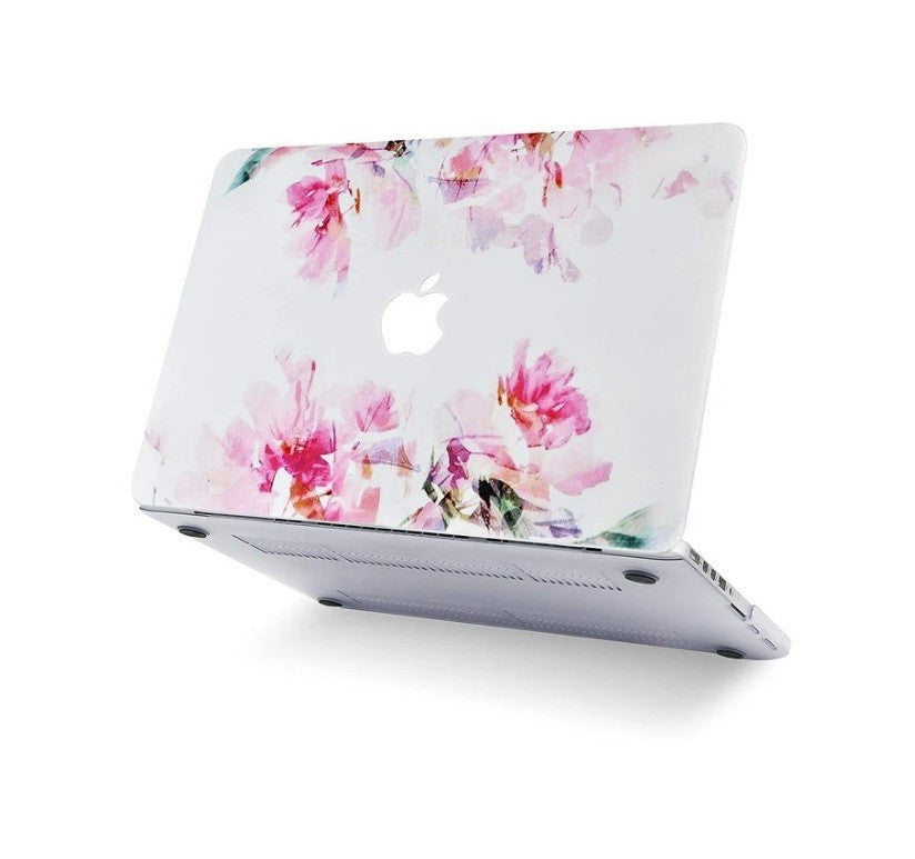 LuvCase MacBook Case Bundle – Flower 22 – w/ Keyboard Cover & Screen Protector
