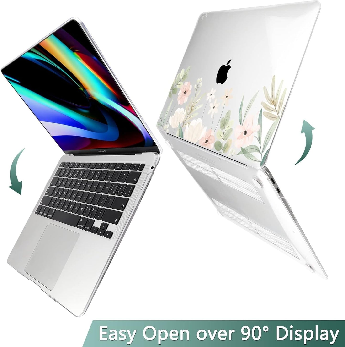 TWOLSKOO Hard Case for MacBook Air 13" A2337 A2179 A1932 w/ Keyboard Skin