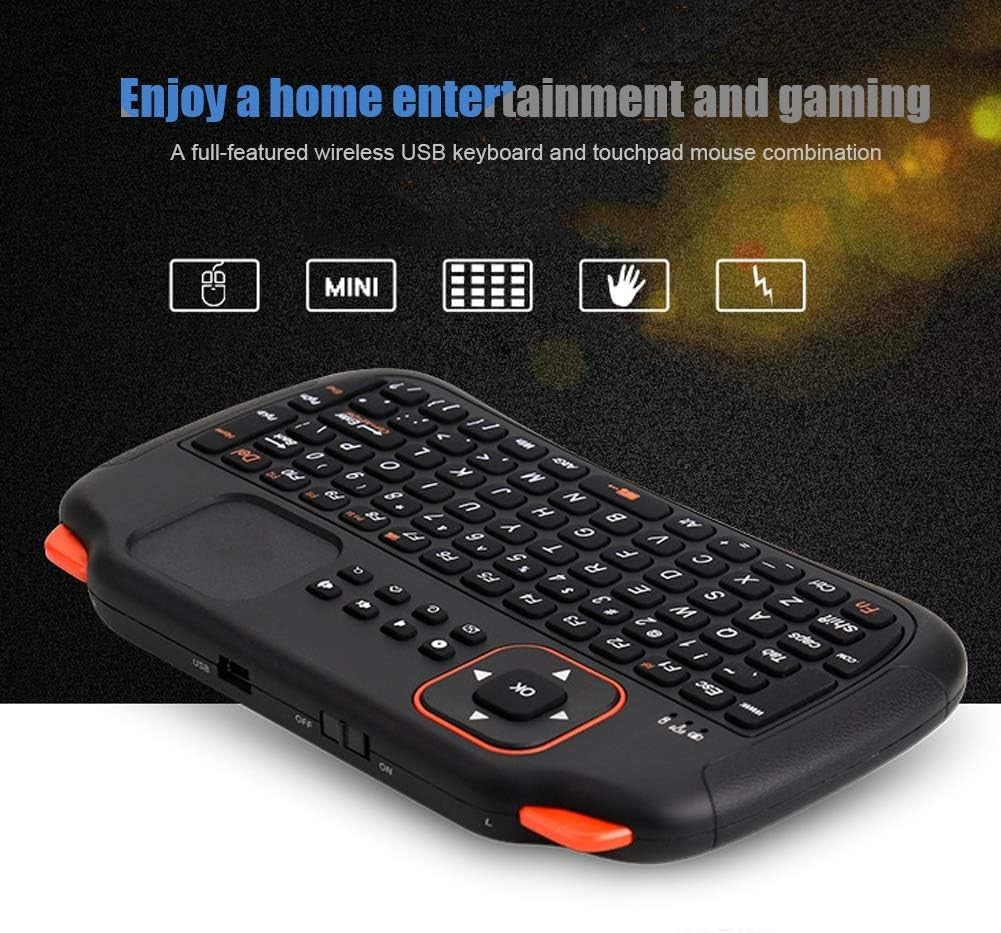 Zopsc 83‑Key Mini Keyboard Touchpad 2.4G Wireless Android/PC Remote