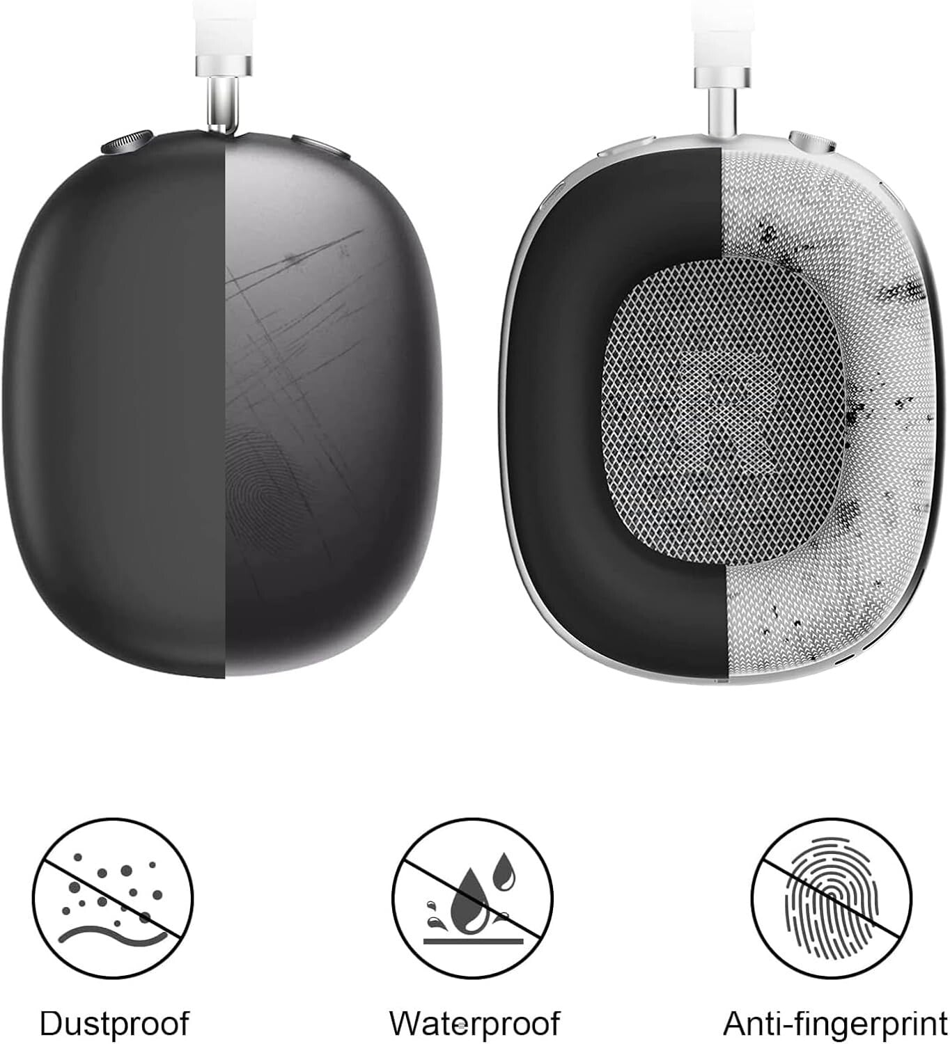 3 in 1 Silicone Cover Comp Apple Airpods Max Headphones AntiScratch