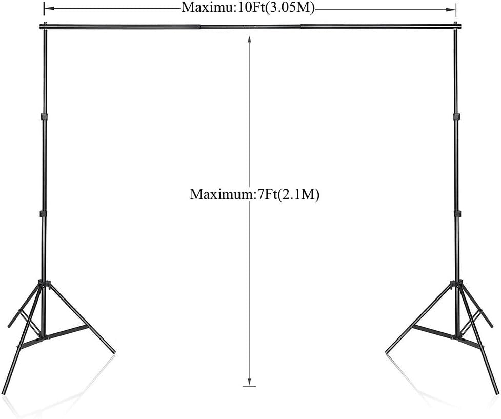 SLOW DOLPHIN Photo Video Studio 10x7ftWxHAdjustable Backdrop Support system