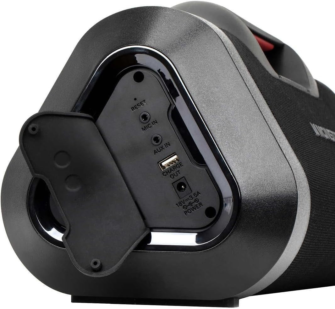 Monster 120W Bluetooth Boombox Speaker IPX5 Waterproof USB Out AUX Input