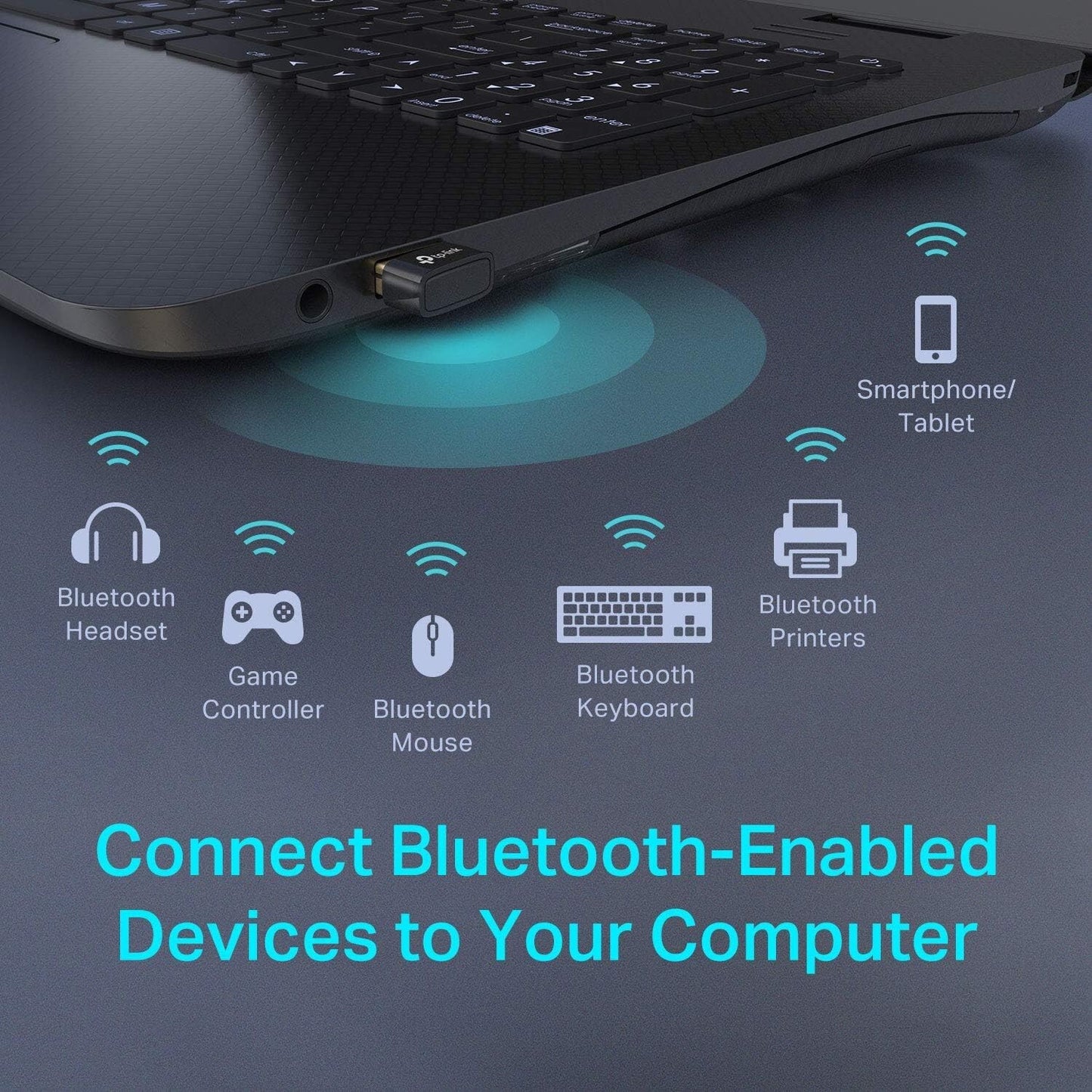 TP-Link USB Bluetooth Adapter PC Bluetooth 40 Dongle Receiver Plug Play