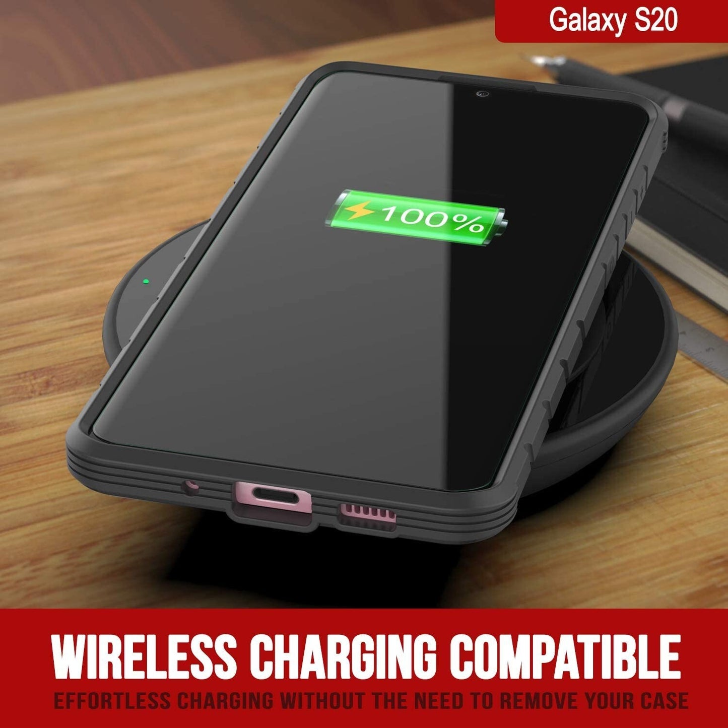 S20 PunkCase Galaxy Armor Stealth Series Ultra Thin Protective Military