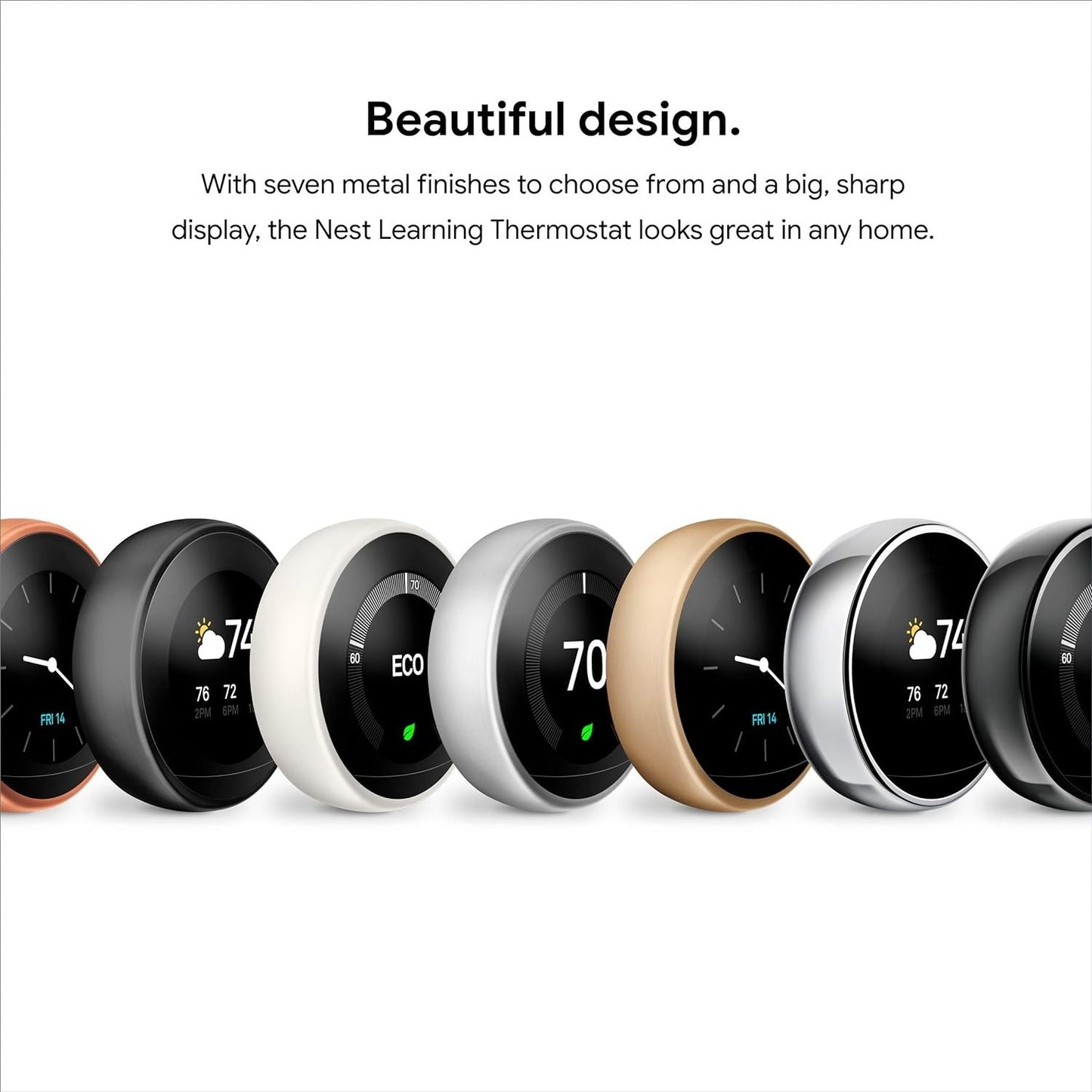 Google Nest Learning Thermostat Programmable Smart Thermostat Home 3rd