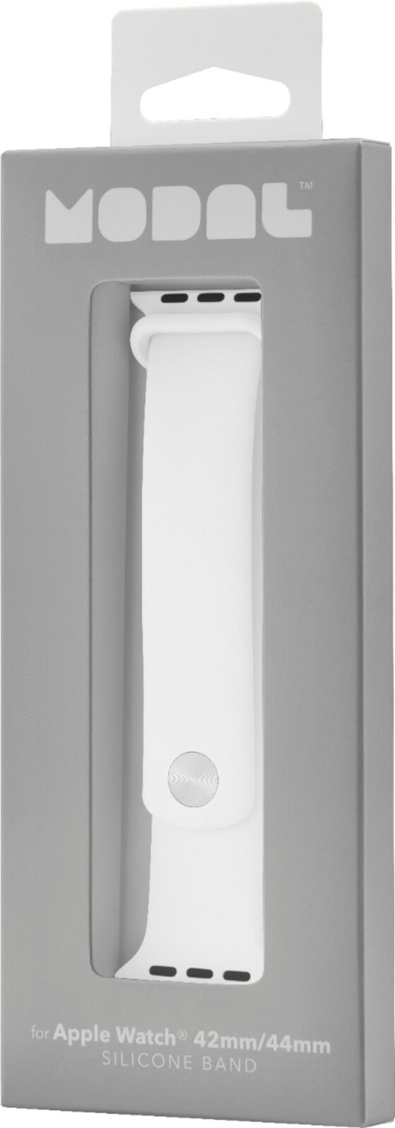 Modal Silicone iWatch Band Apple Watch 42mm 44mm Pure White