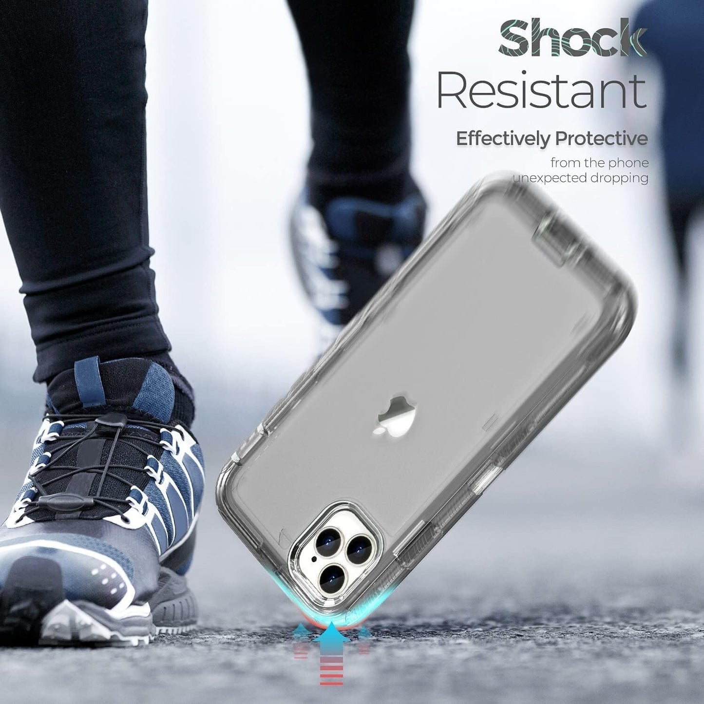 ORIbox iPhone 14 Pro ransparent Heavy Duty Shockproof AntiFall