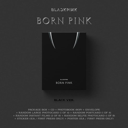 BLACKPINK Born Pink Standard CD Box Set Version B Black