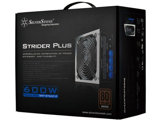 ST60F-P 600W SilverStone Strider Plus 80 Plus Bronze Modular Power Supply