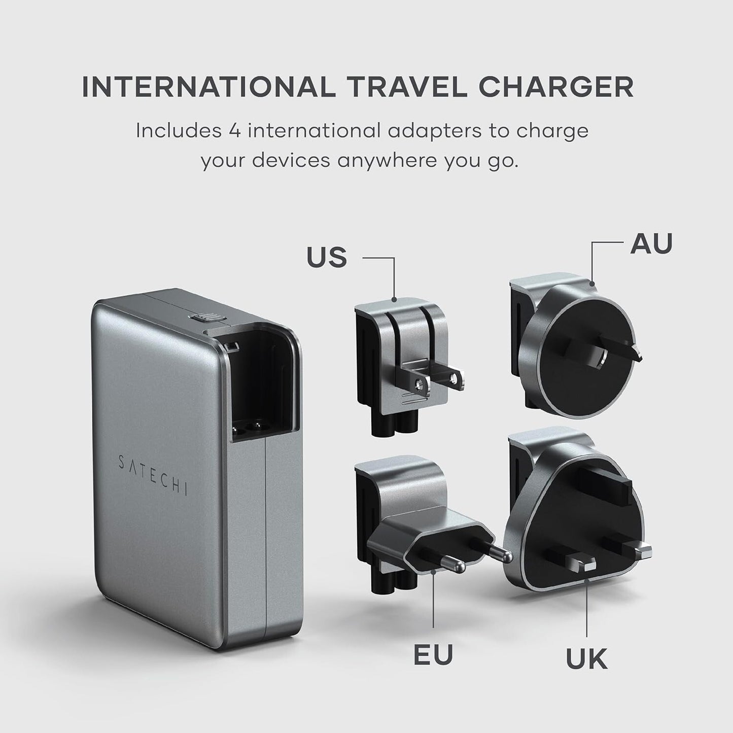 Satechi 145W USB-C GaN Travel Charger 4-Port Fast Charging 2x PD 3.1 OEM