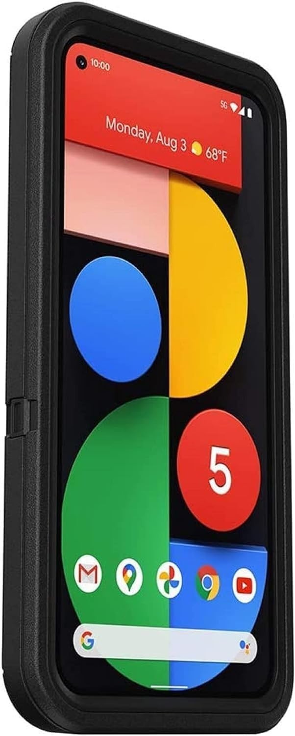 Case for Google Pixel 5 – Black, Rugged, Holster & Kickstand