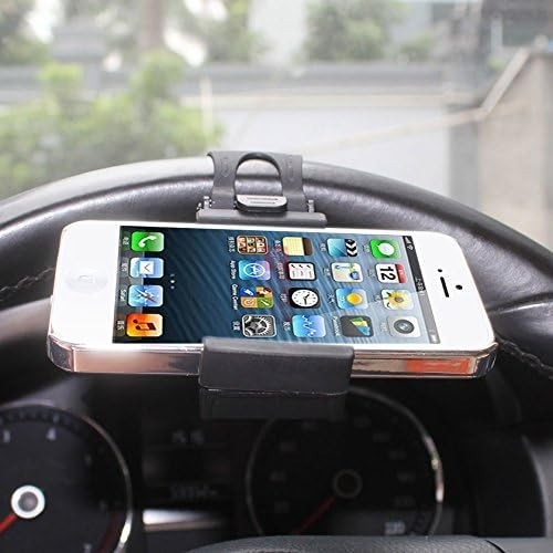 Car Steering Wheel Phone Mount Gray HLD07-GY Non-slip silicone, Elastic fixation