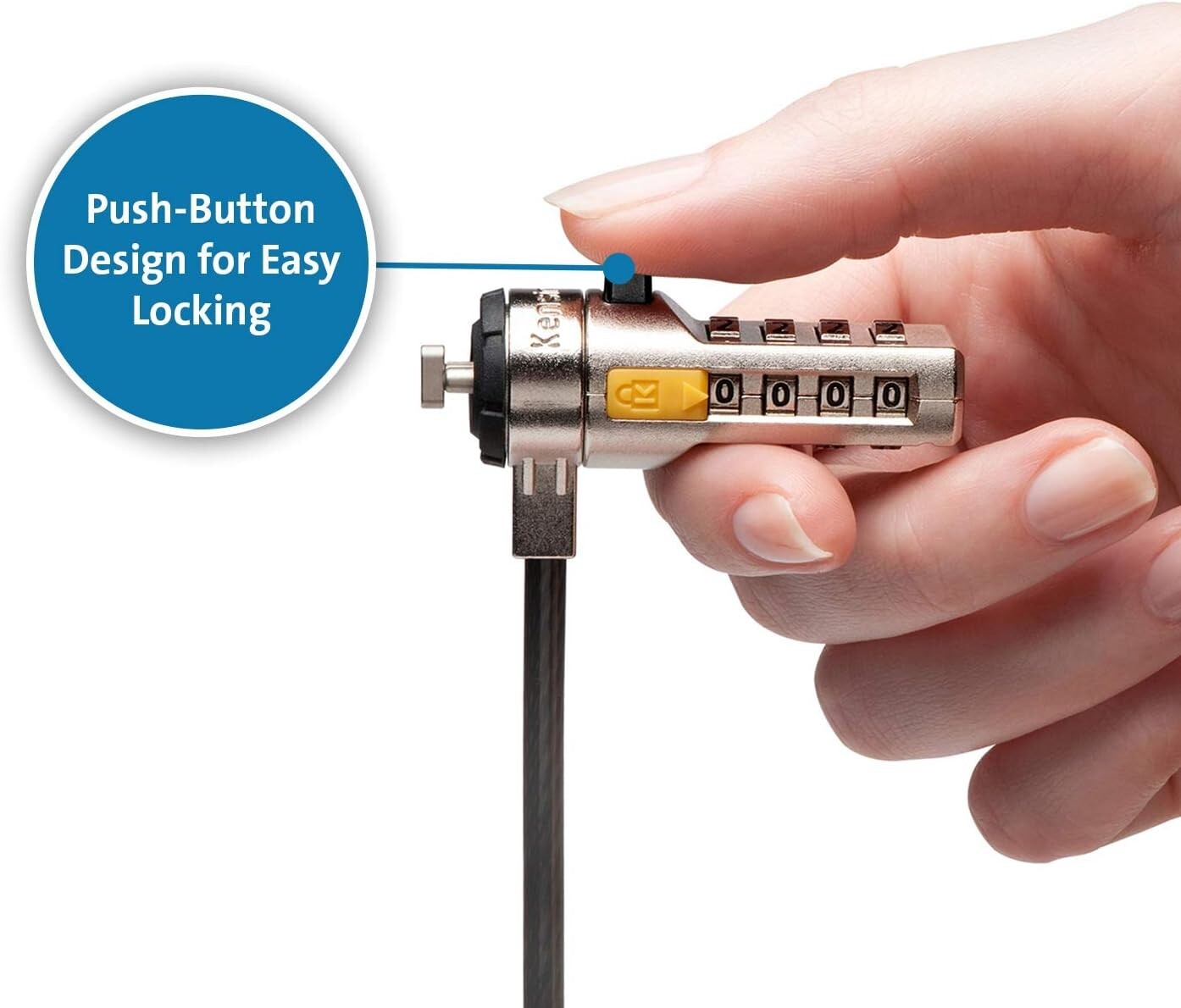 A2021A K65011WW Kensington Serialized Combination Laptop Lock