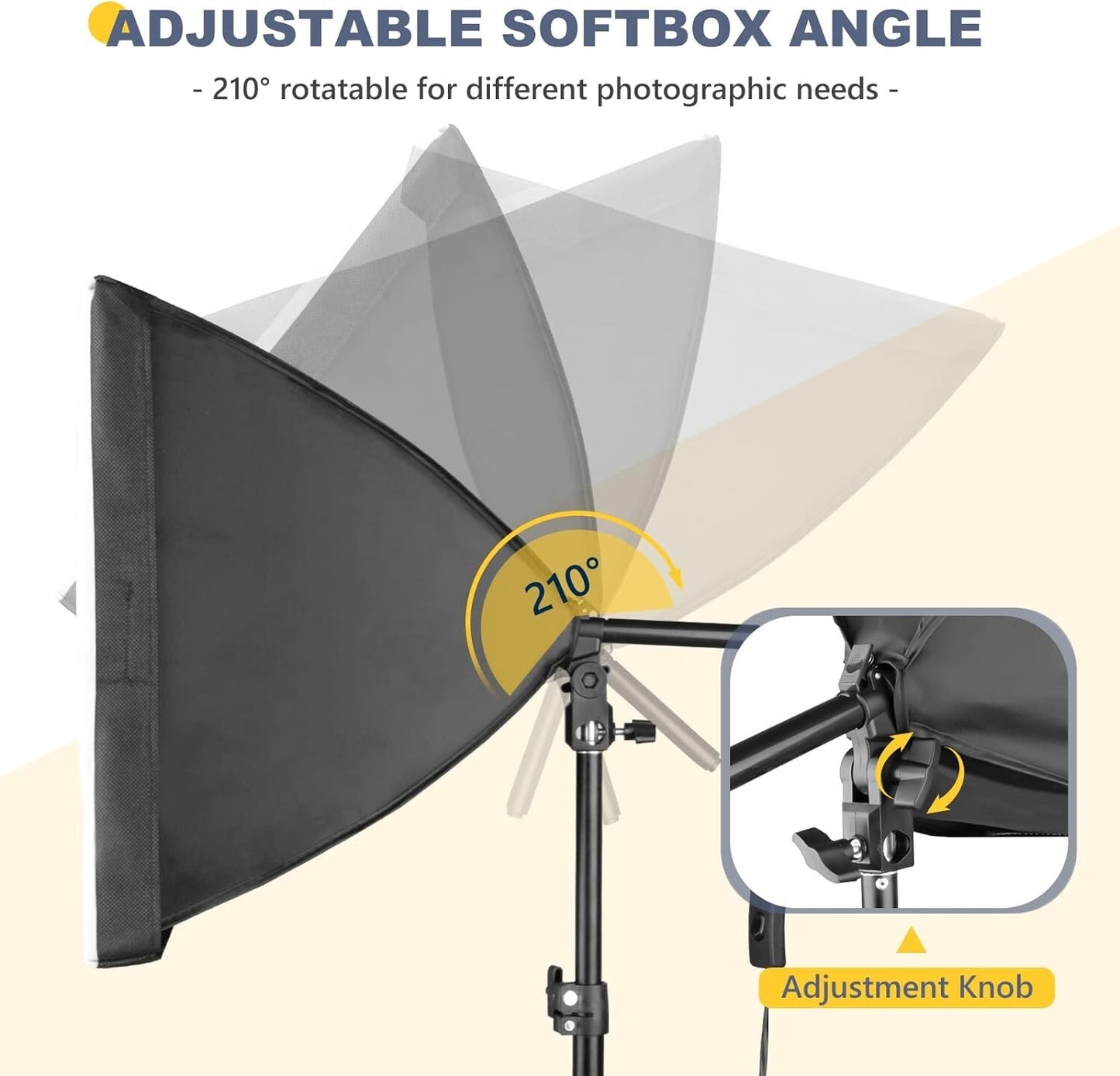 Torjim Softbox Photography Lighting Kit 16 x 16 Professional Softbox Lig