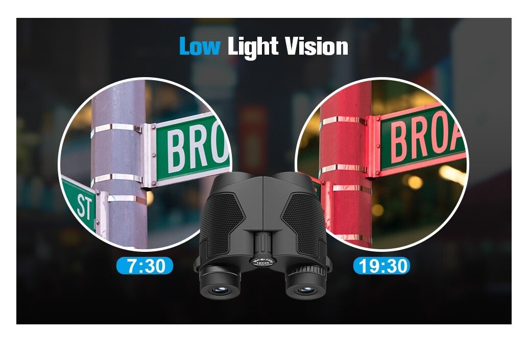 Jeacitory 12x25 Binoculars Clear Low Night Version Adults Kids