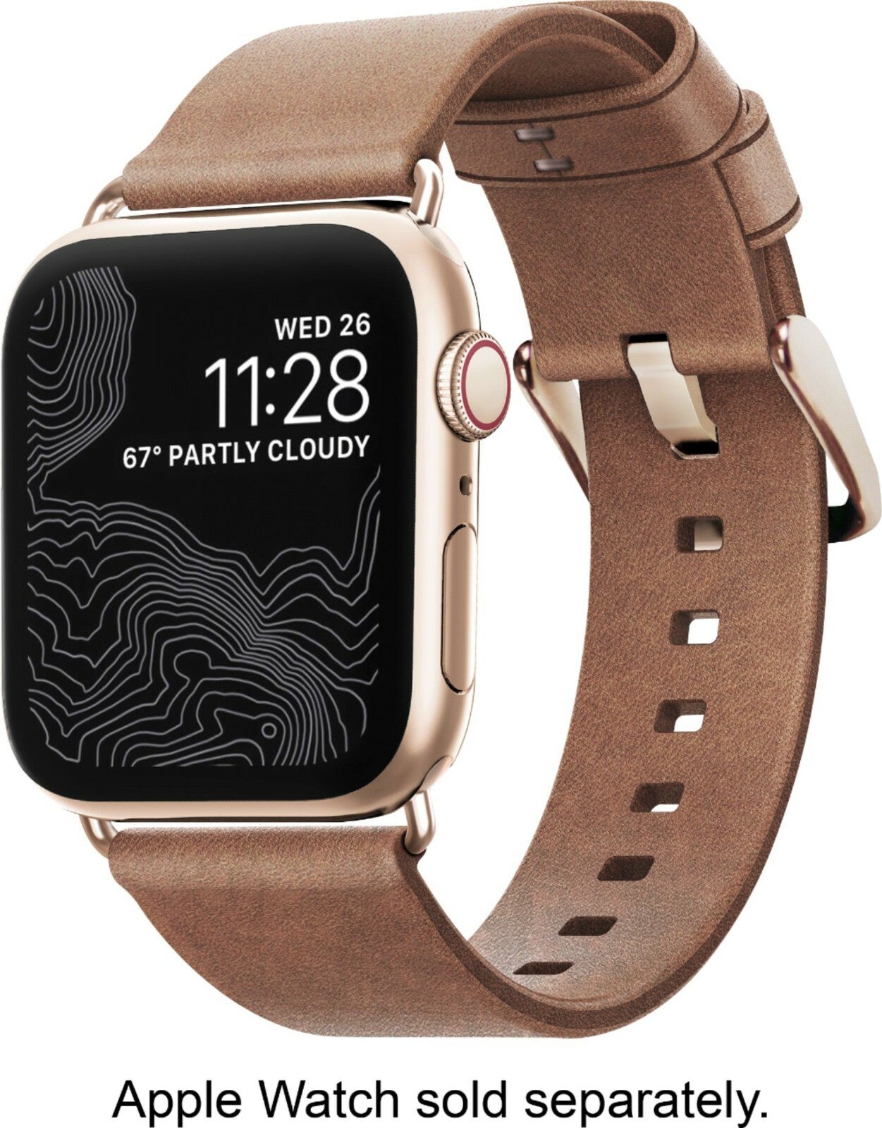 NATURAL Nomad Modern Leather iWatch Strap Apple Watch 38mm 40mm AirPod