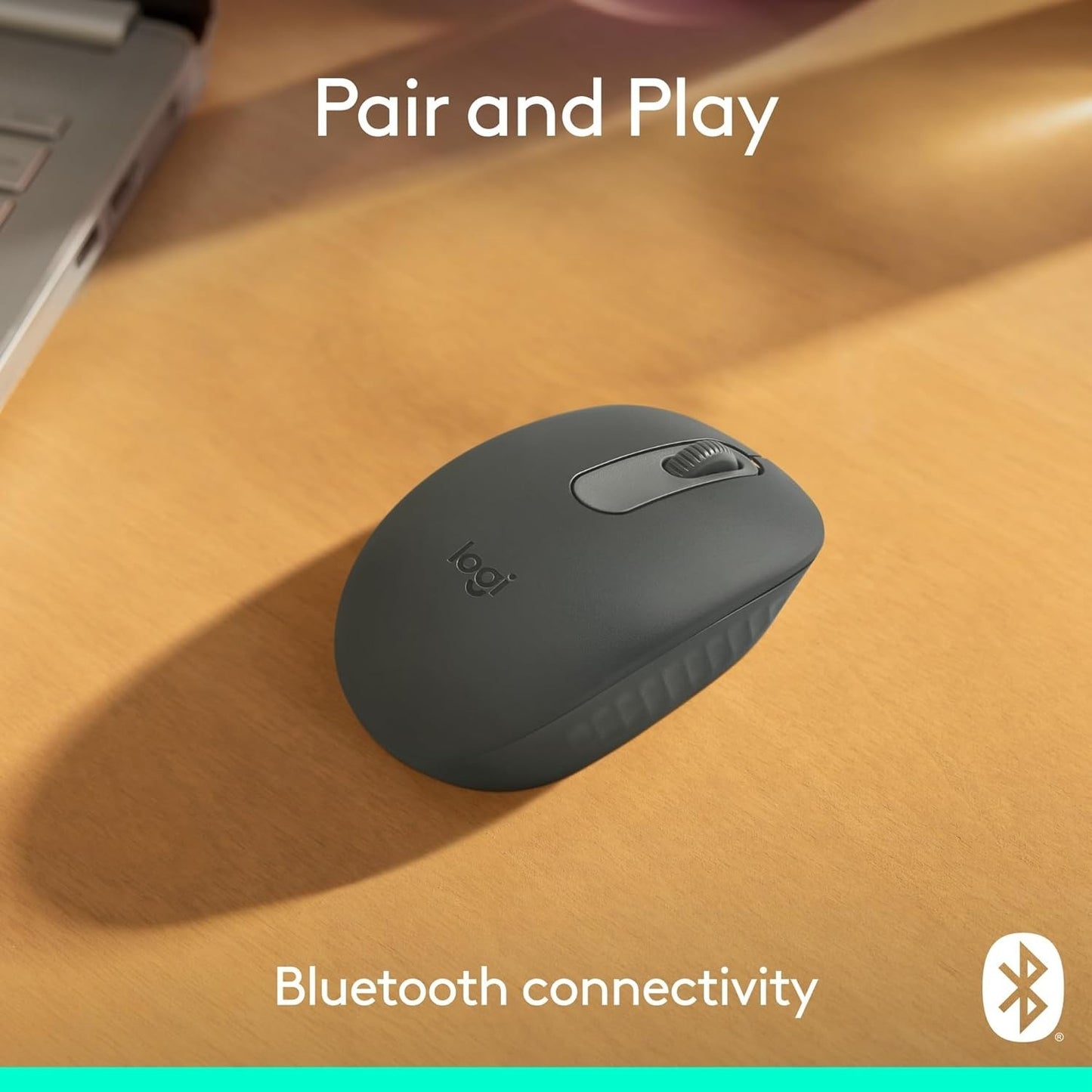 Logitech M196 Mouse – Bluetooth, 12-Month Battery, Smooth Tracking, Graphite