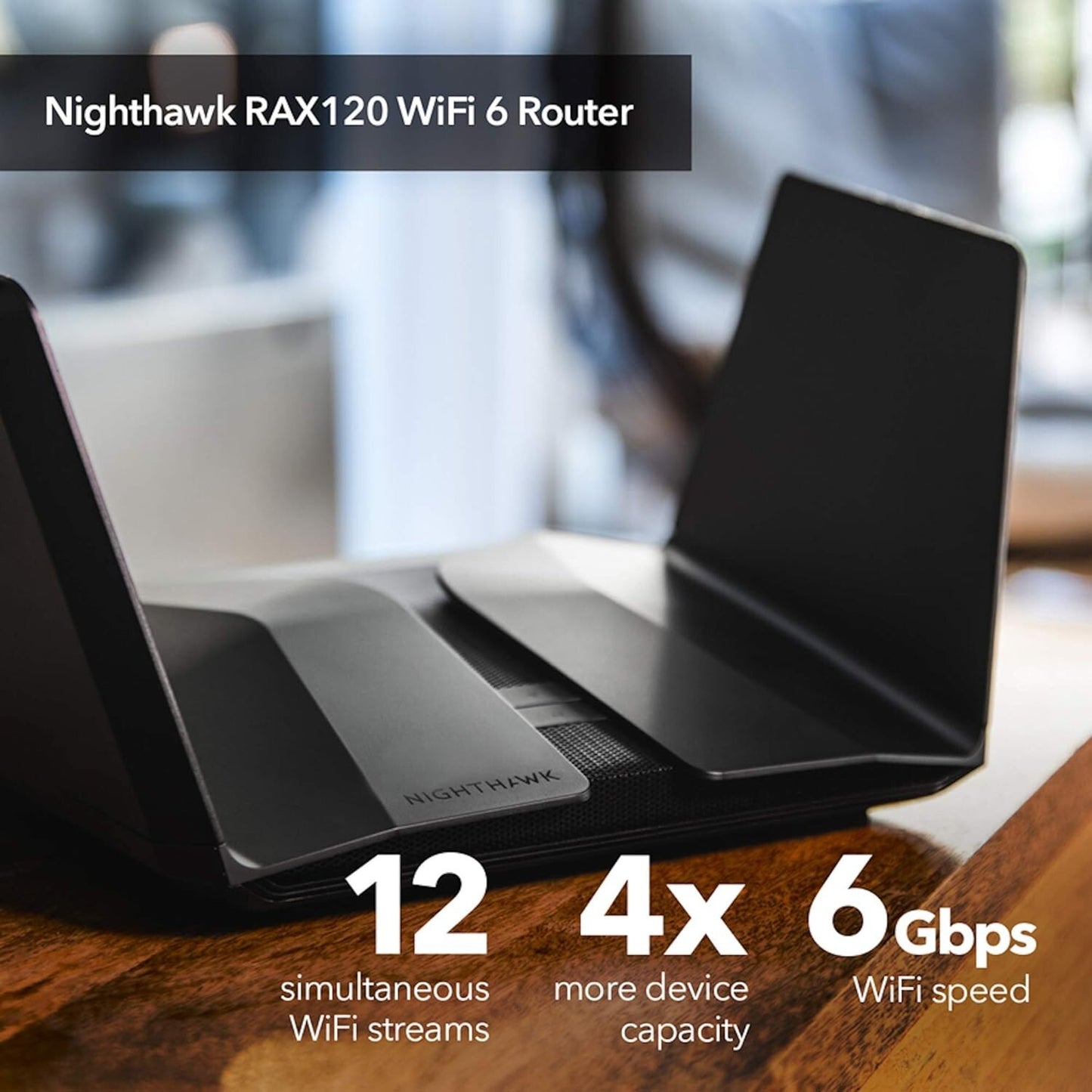 NETGEAR RAX120 Nighthawk WiFi 6 Router Stream DualBand