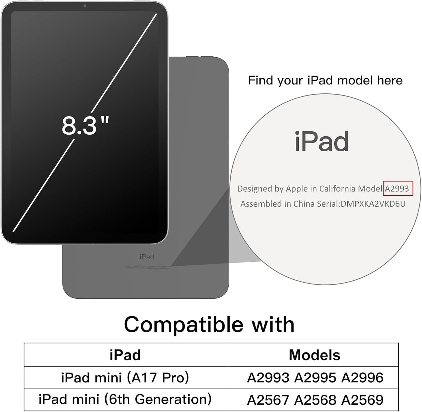 iPad mini 6/7 Case 2024 2021 by JETech Smart Cover Auto Sleep – Rose Gold