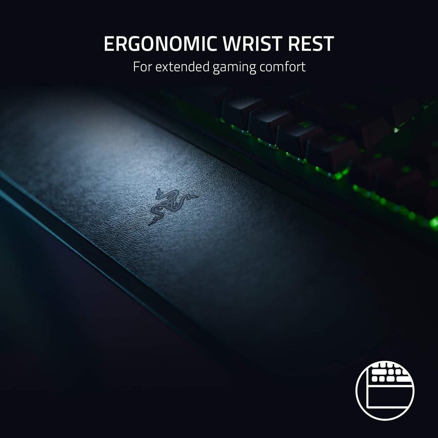 Razer BlackWidow Chroma V2 Mechanical Green Switch Gaming Keyboard Black
