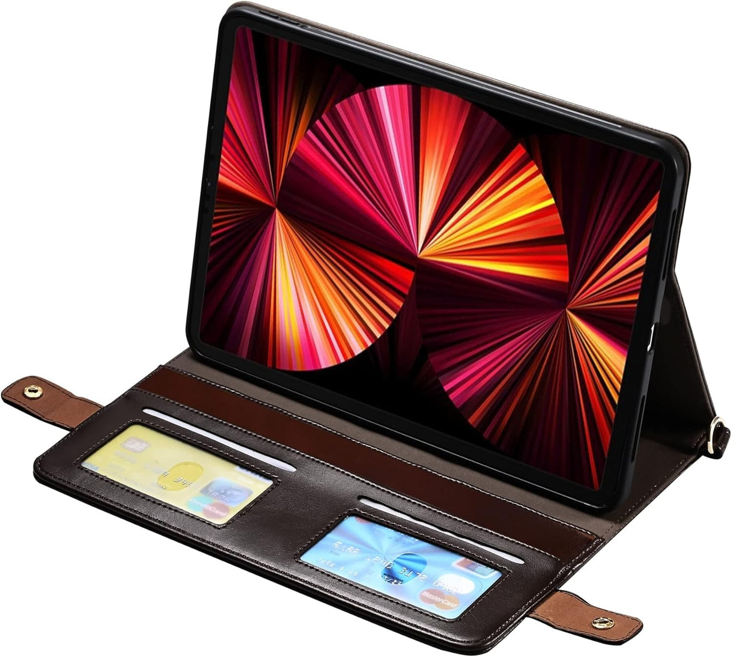 Galaxy Tab S10–S7 11" Handbag Case – Techcircle Wallet Cover, Strap, Pen Holder