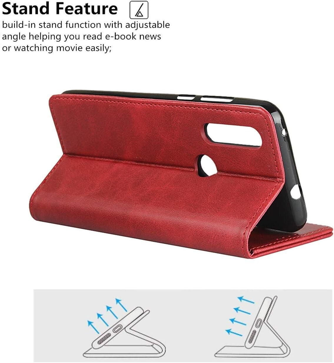 Wallet Premium PU Leather Magnetic Motorola I Action Multifunction