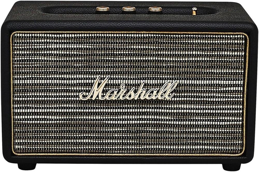 Marshall Acton Bluetooth Speaker Bass / Treble Controls AUX  W3829 Black
